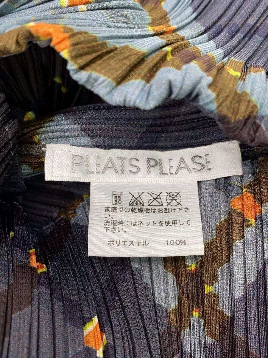 Issey Miyake PP Plaid Pleated Top