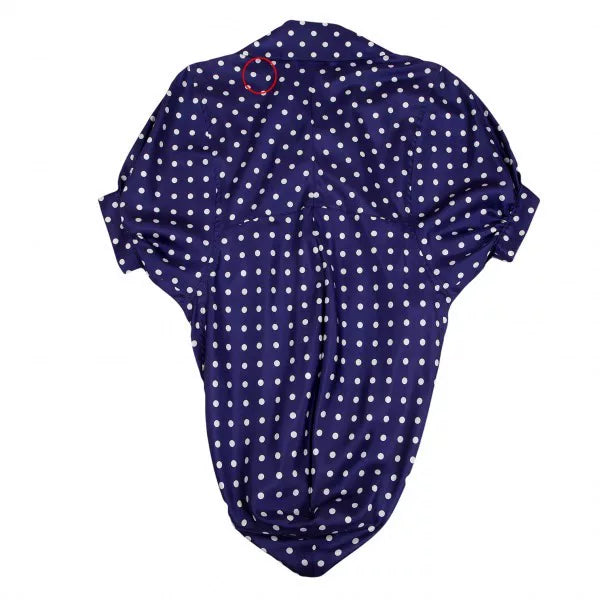 COMME des GARCONS Blue Purple Polka Dot Shirt