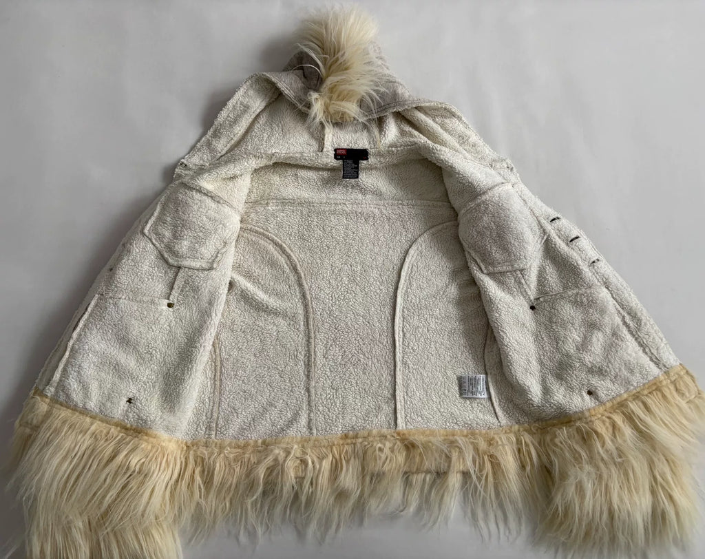 Diesel Vintage Mohawk Fur-Trimmed Jacket
