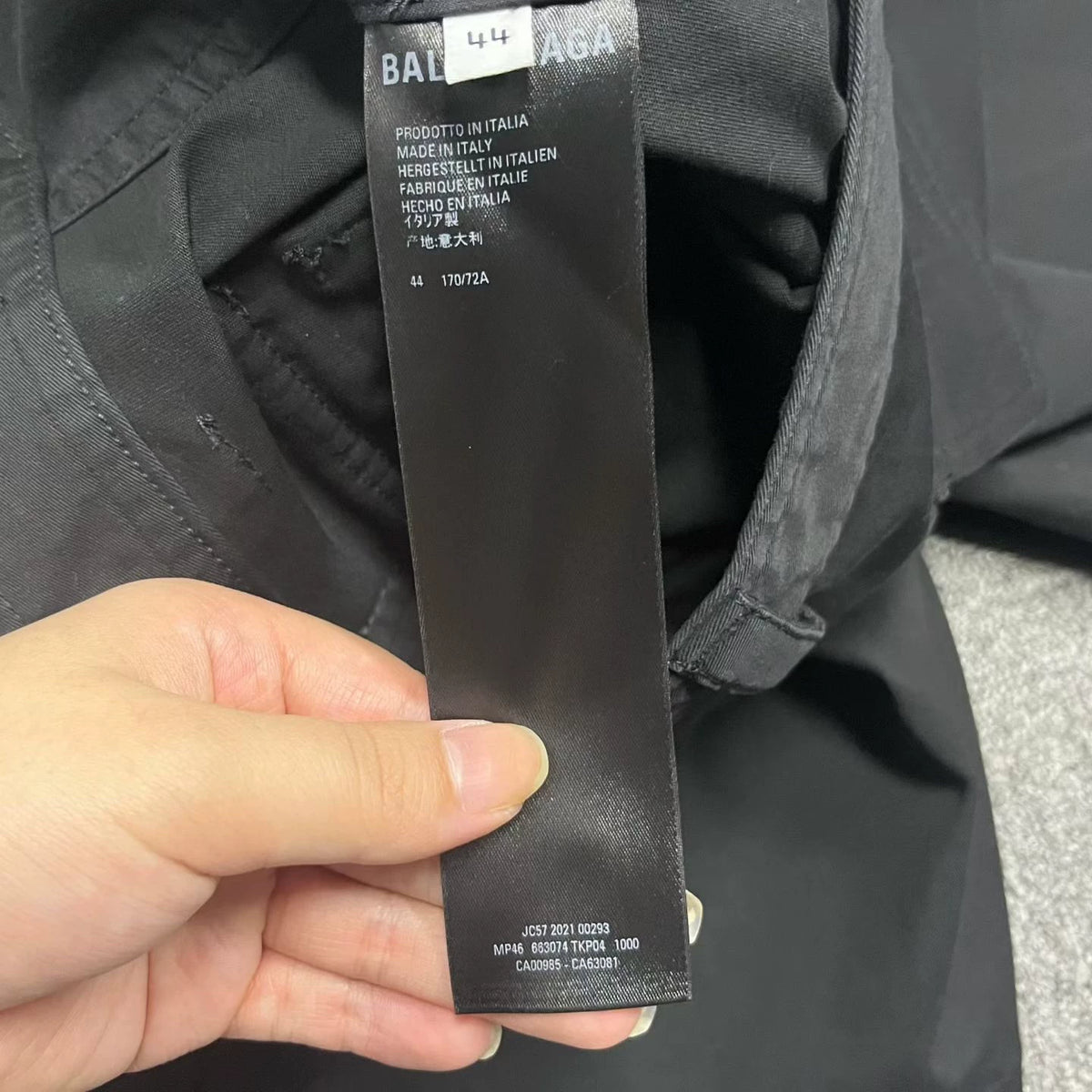 Balenciaga Black Letter Pocket Straight Cut Shorts