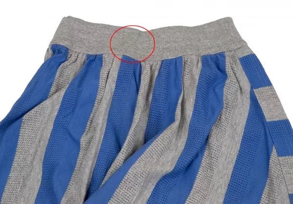 Issey Miyake Vintage Grey Striped Knit Skirt