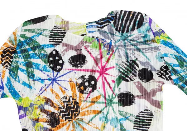 Issey Miyake Vintage Pattern Pleated Jacket