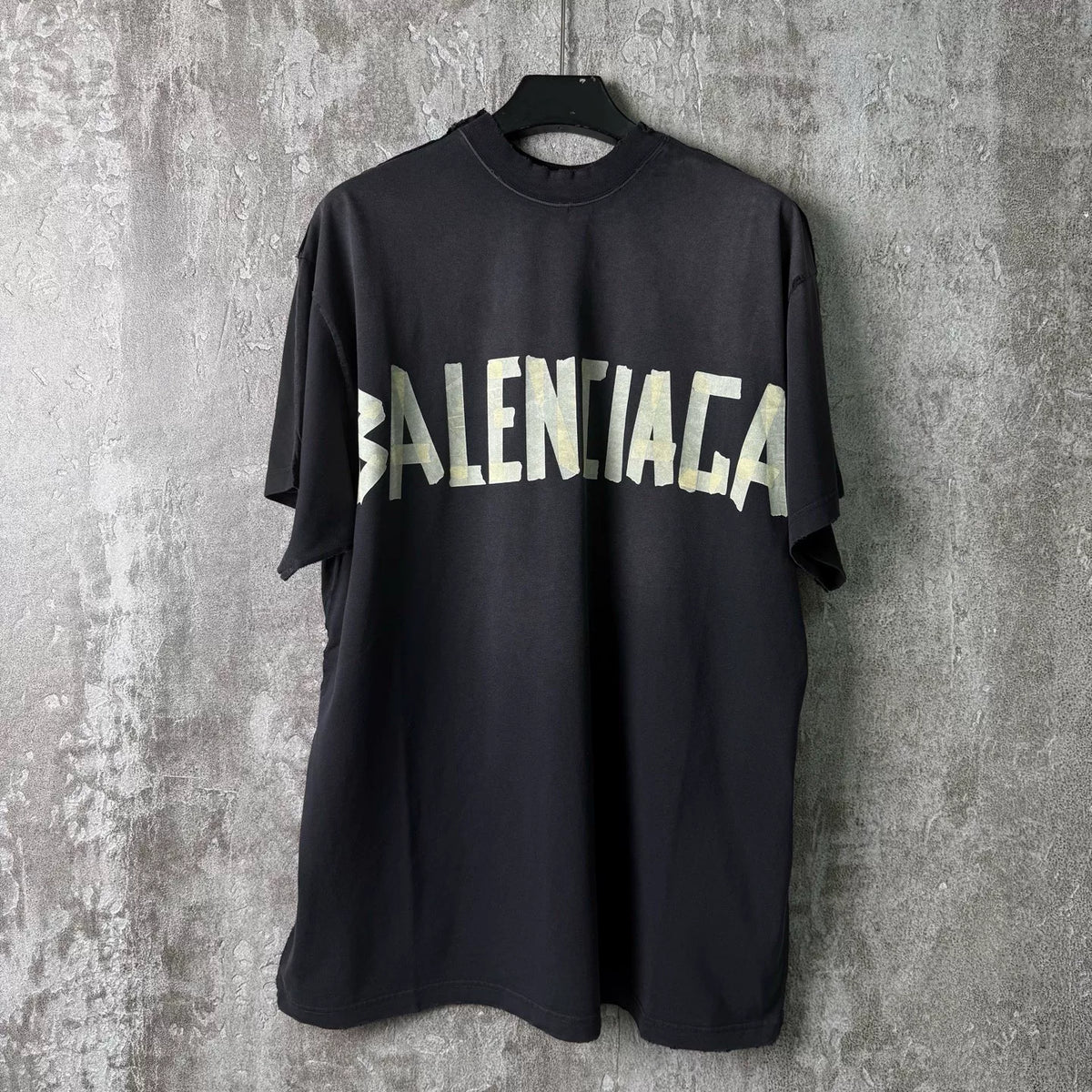 Balenciaga Tape-Panel 3B Racing Logo Short-Sleeve T-Shirt
