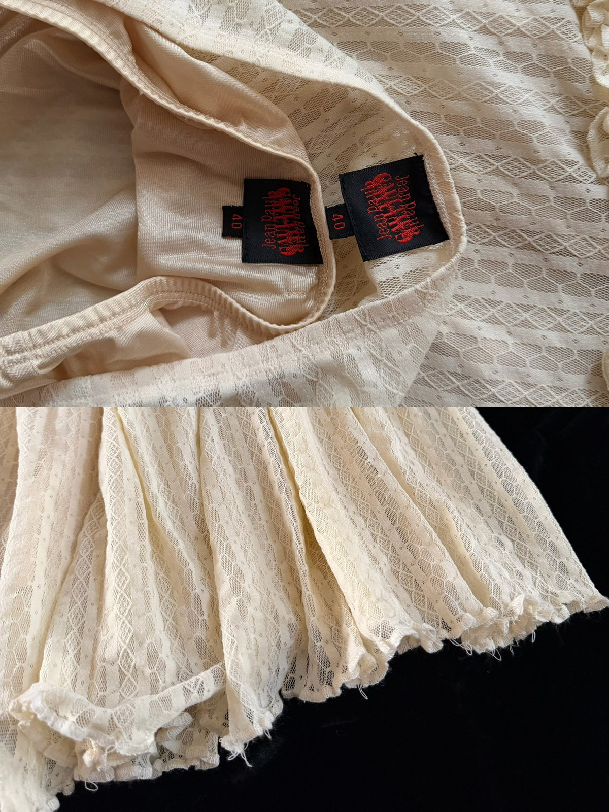 Jean Paul Gaultier Midi Yellow Skirt