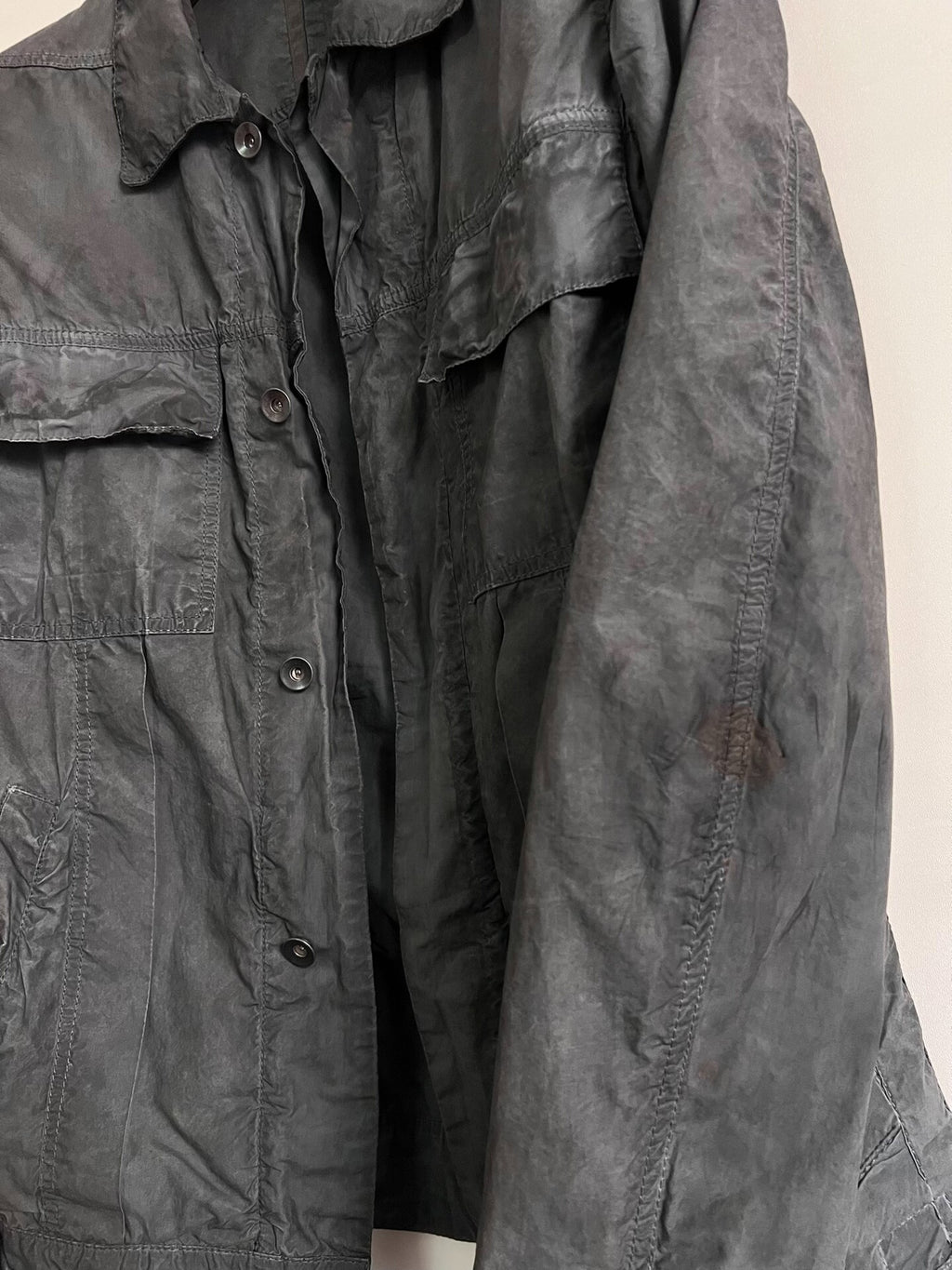 Rick Owens Vintage Dirty-Dye Distressed Jacket