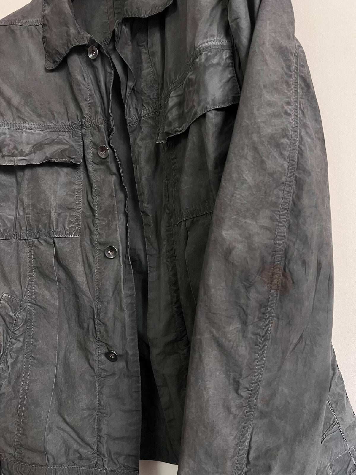 Rick Owens Vintage Dirty-Dye Distressed Jacket