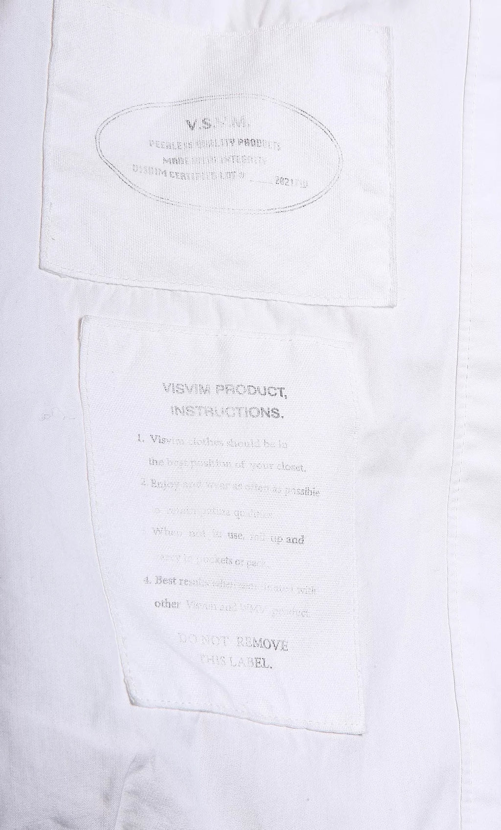 Visvim 21AW Four Winds White Cotton Drawstring Trench Coat