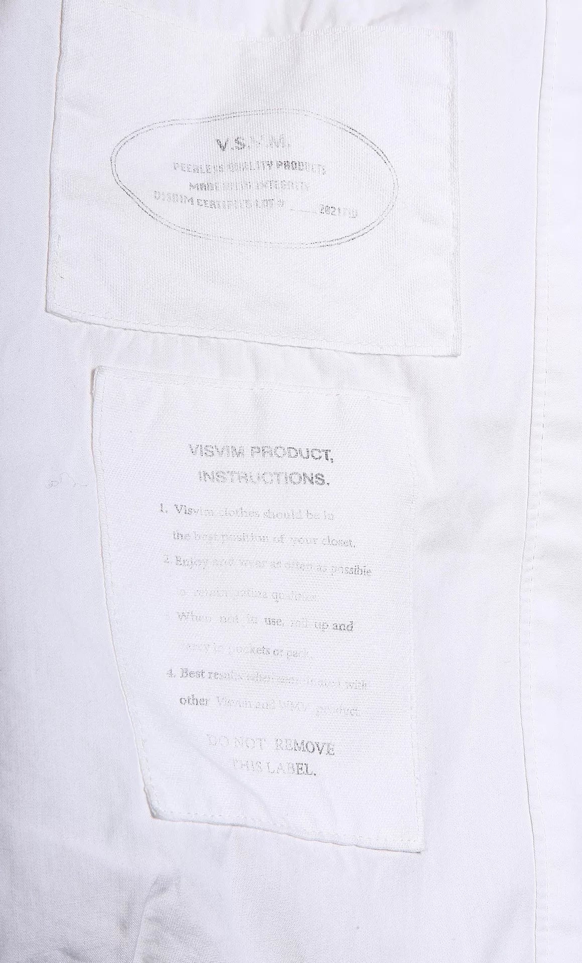Visvim 21AW Four Winds White Cotton Drawstring Trench Coat