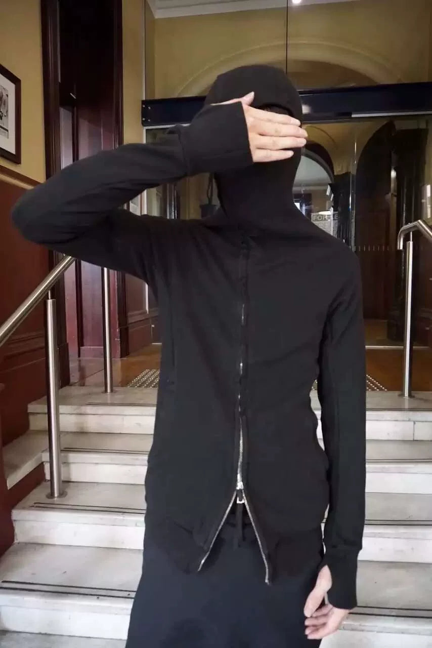 Boris Bidjan Saberi FW15 Black Ninja Object Cotton Hoodie