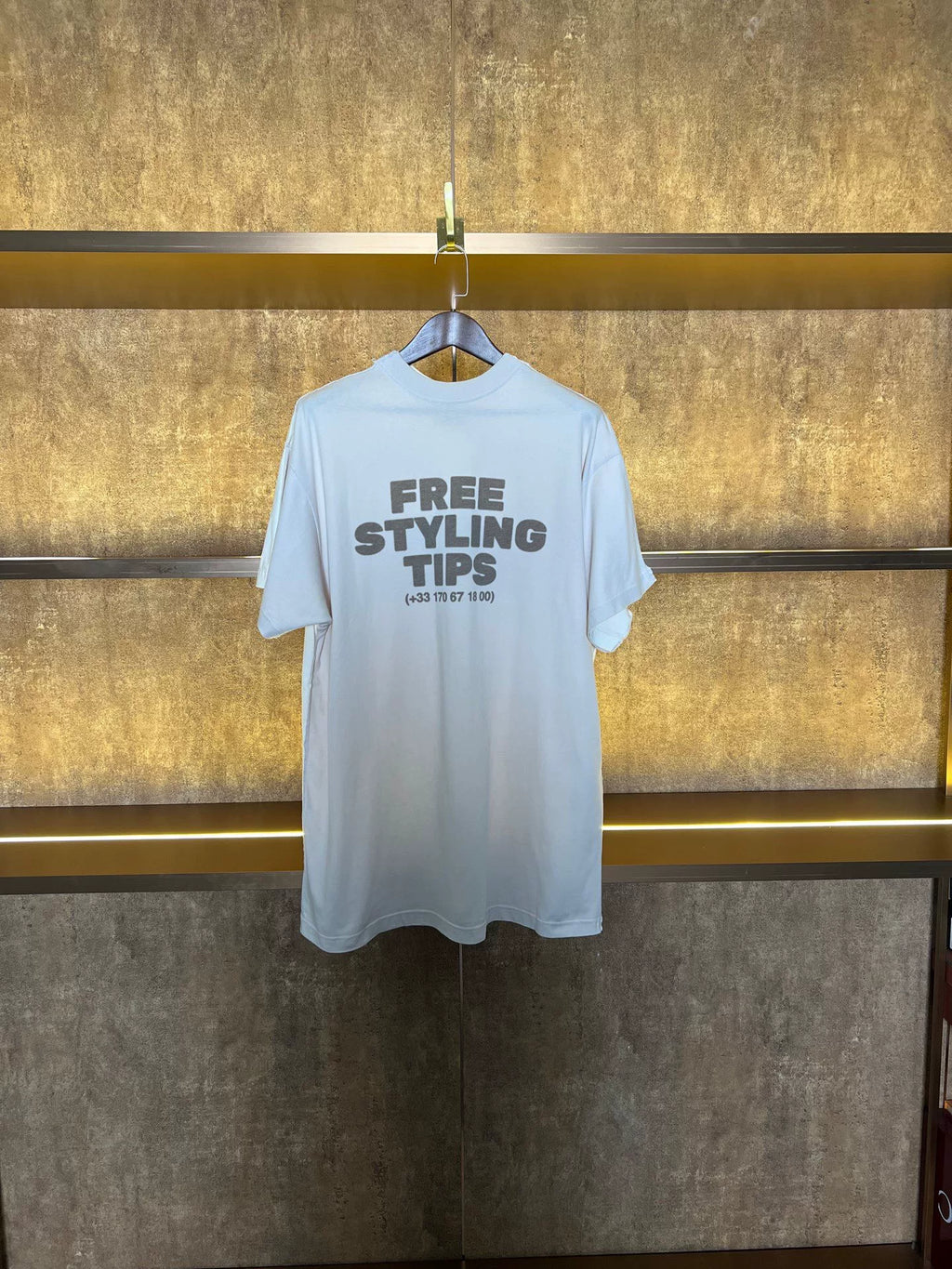 Balenciaga Double Logo Short Sleeve Top