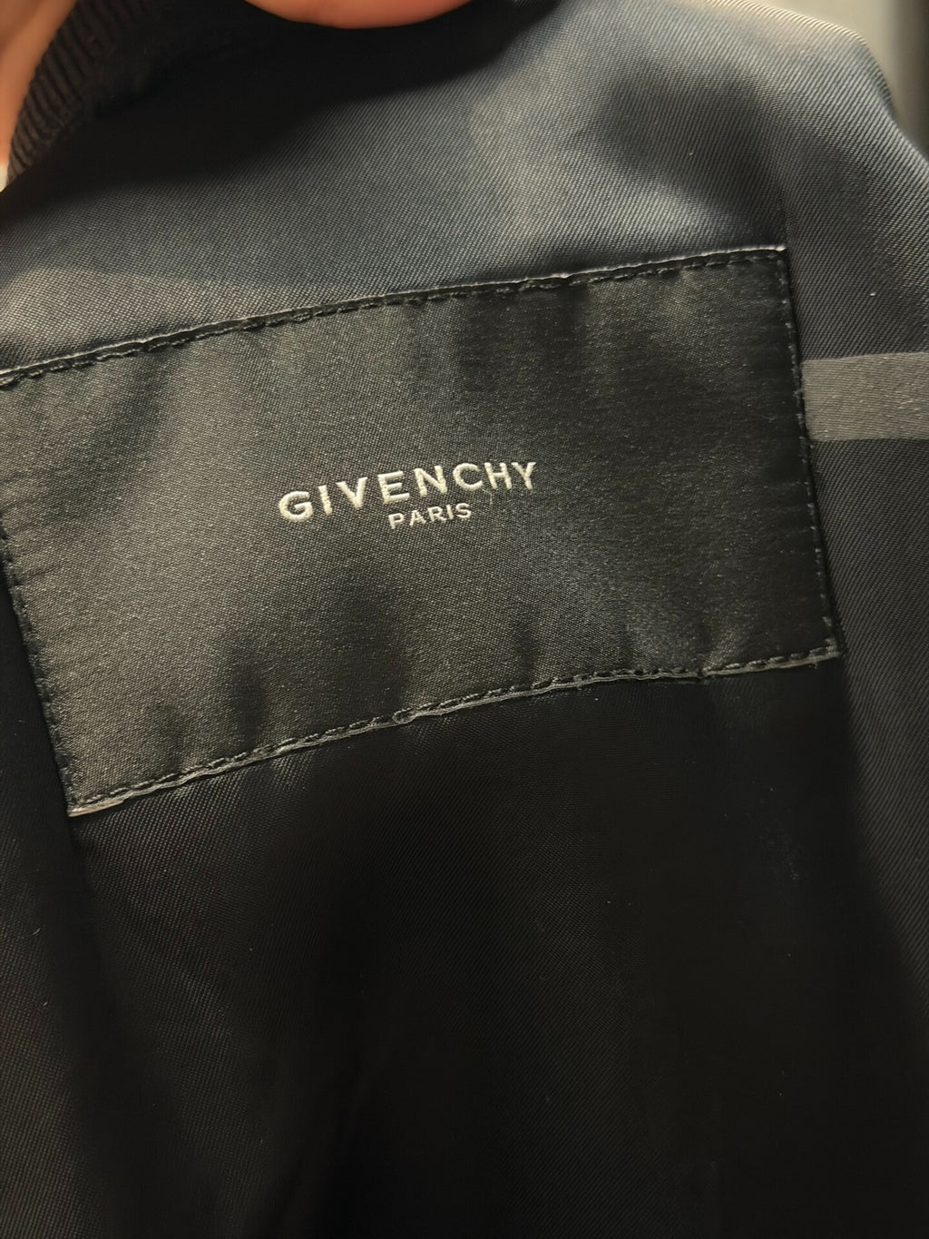 Givenchy SS06 Star Stripe Wool Baseball Jacket