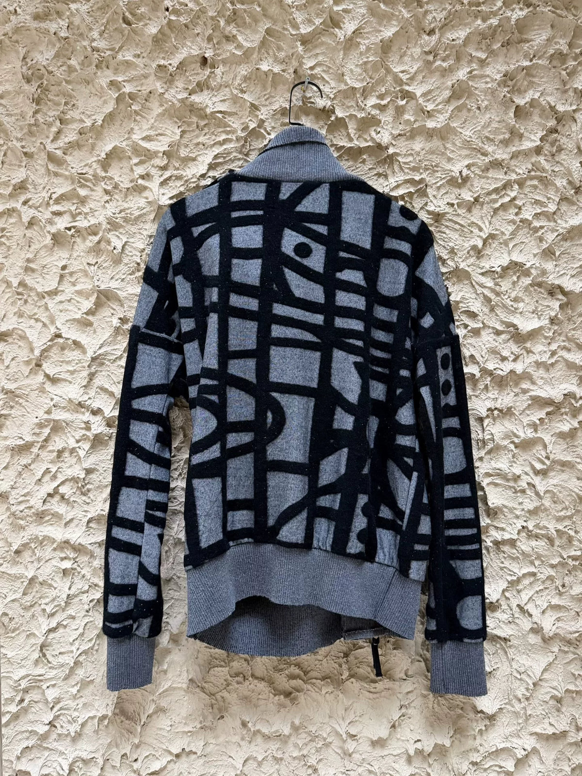 Vivienne Westwood Deconstructed Drape Collar Asymmetric Pull Jacket