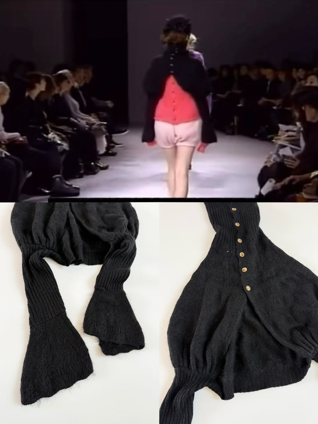 Comme Des Garcons 2008 Runway Top Mohair Cape