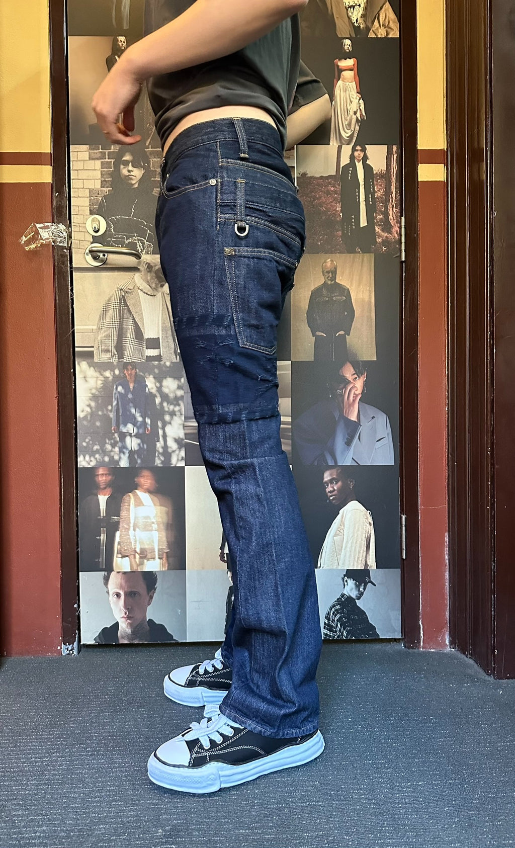mastermind Japan SS12 Indigo Identity One Wash Double Waist Denim Trousers