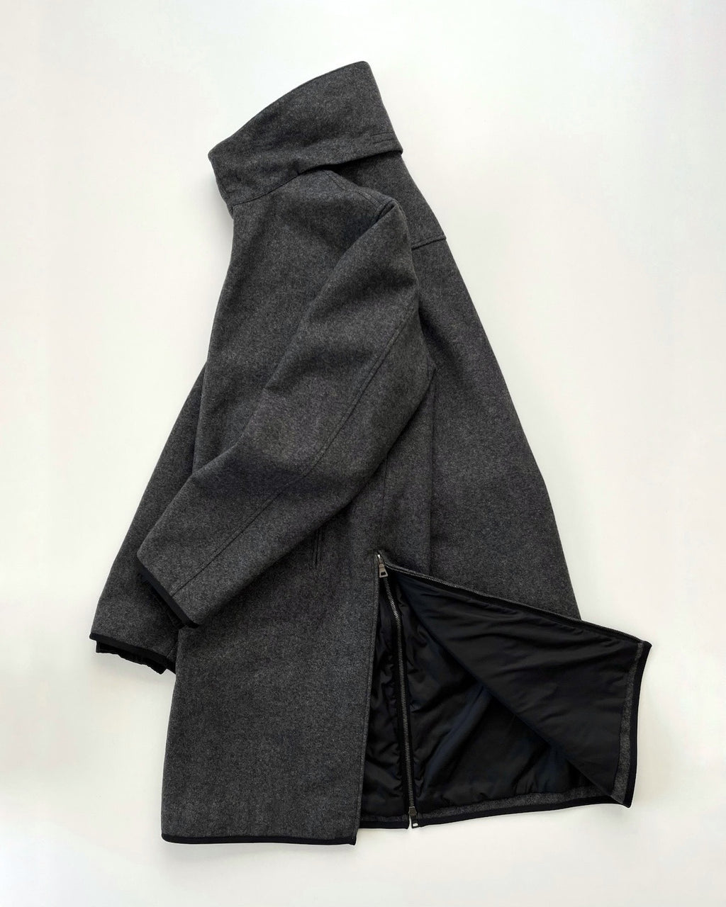 Prada 2000s Grey Wool Coat