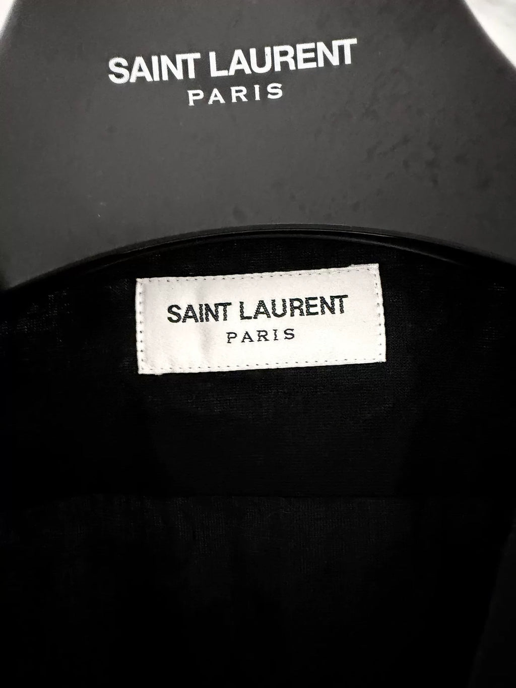 Saint Laurent Black Western Silk Shirt