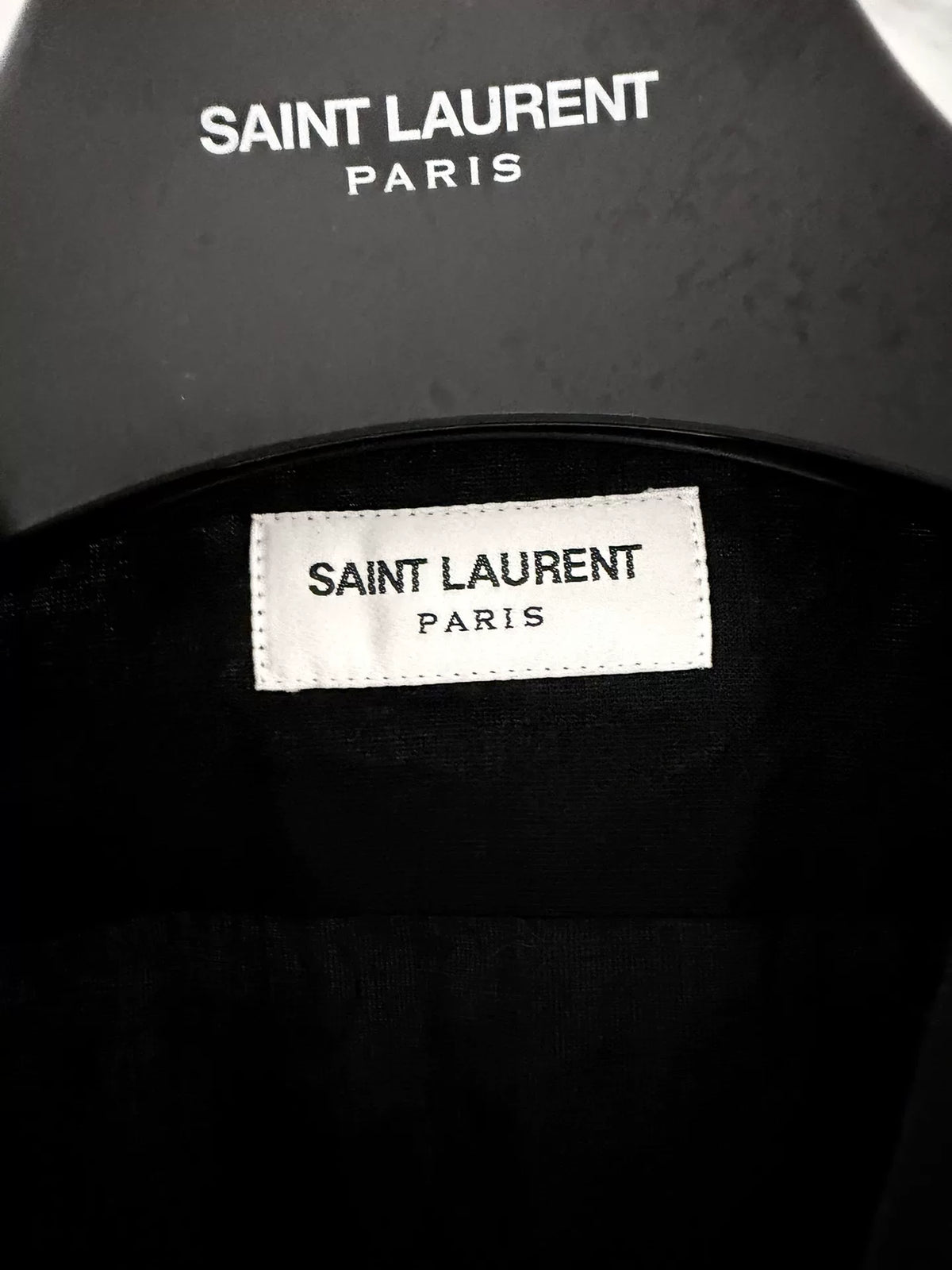 Saint Laurent Black Western Silk Shirt