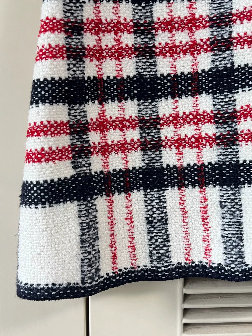 Dior Check Pattern Skirt