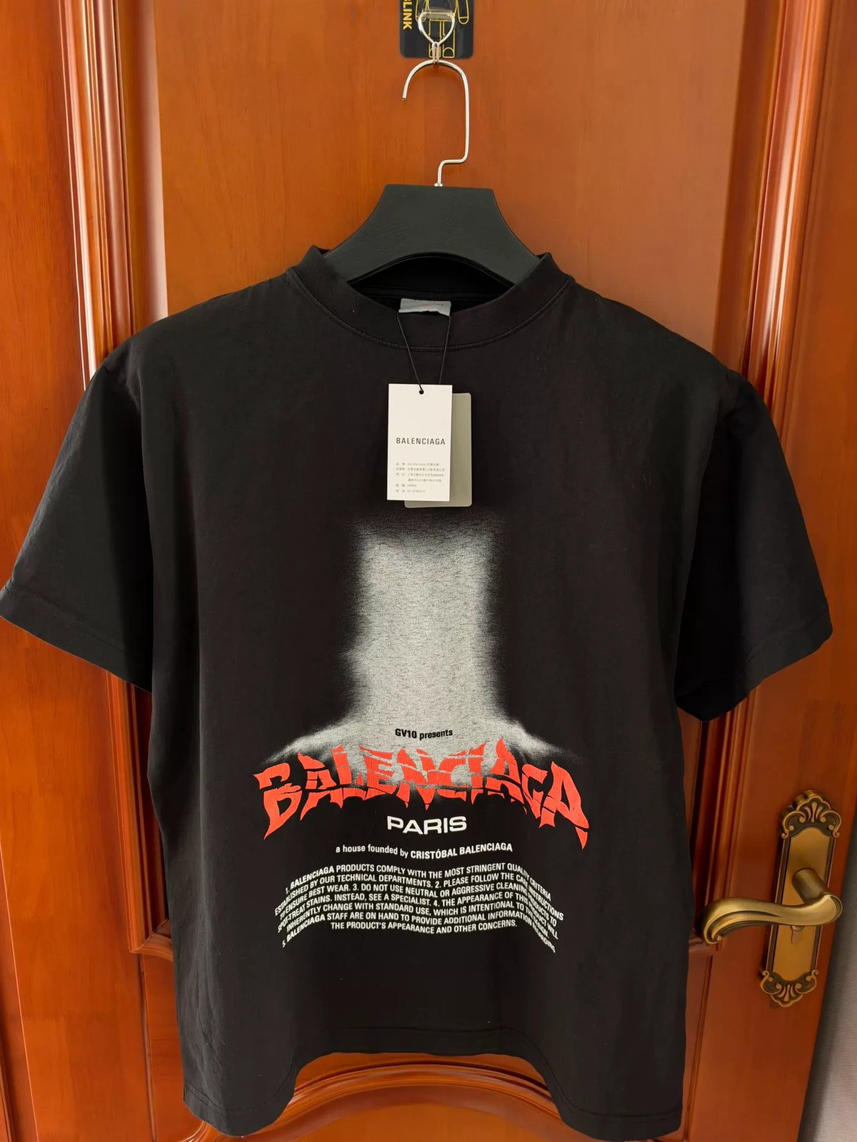 Balenciaga SS26 God's Gate Print Short Sleeve T-Shirt