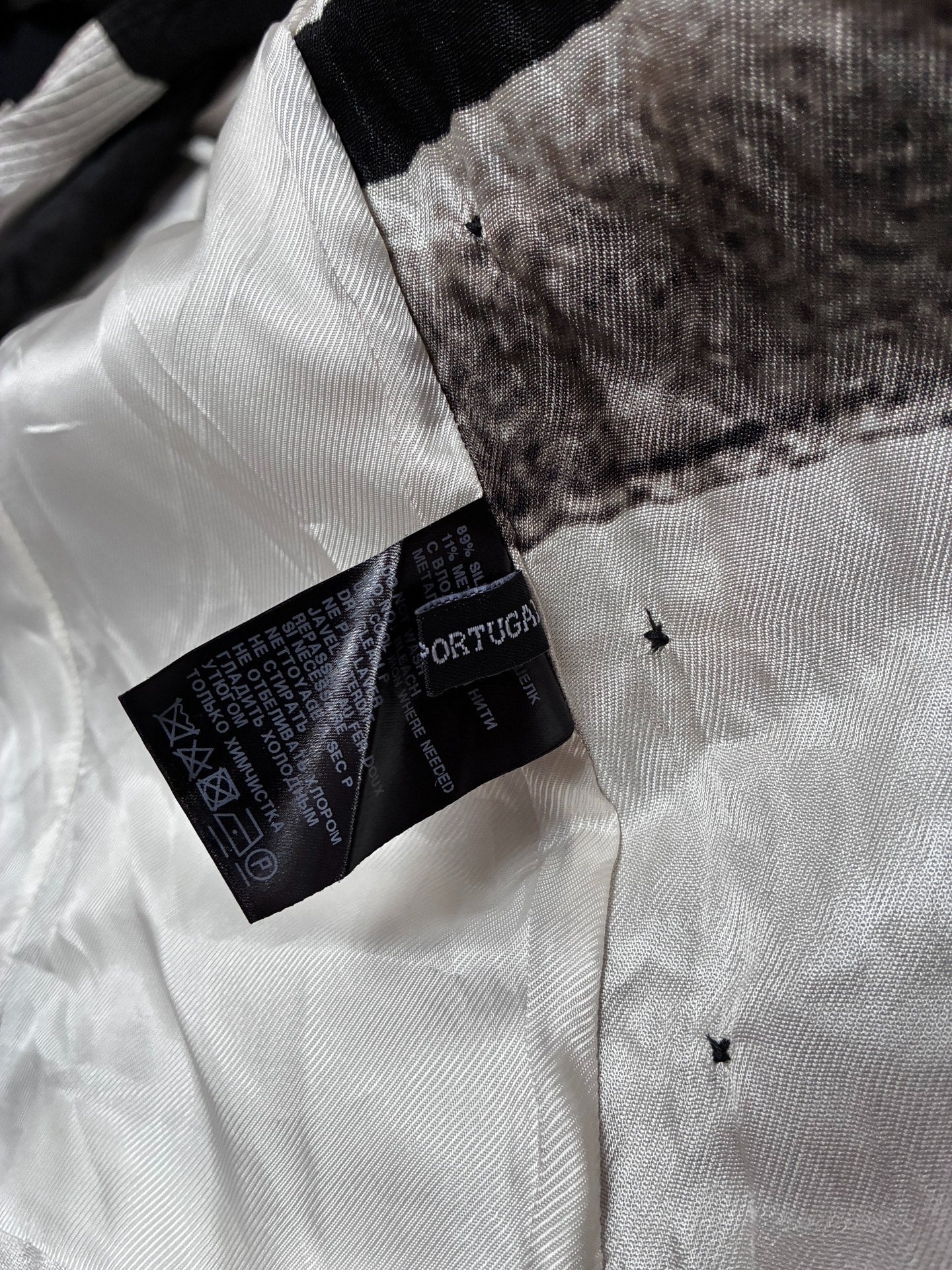 Ann Demeulemeester 11SS Runway Silk Jacket Silk Jacket