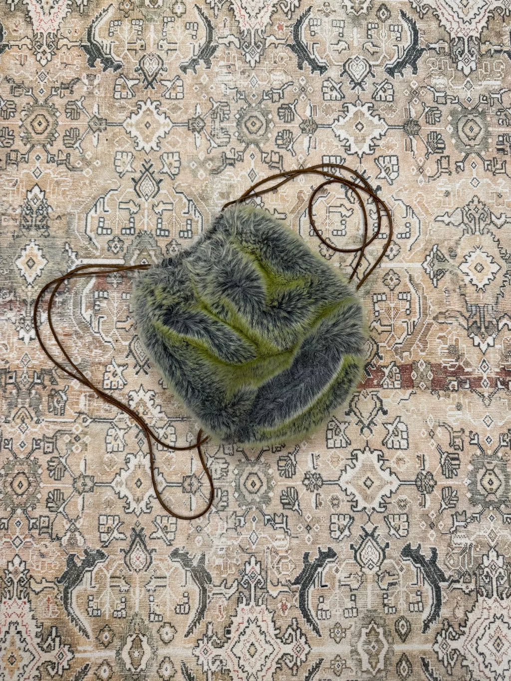 Yohji Yamamoto 96AW Fur Season Iridescent Fur Backpack