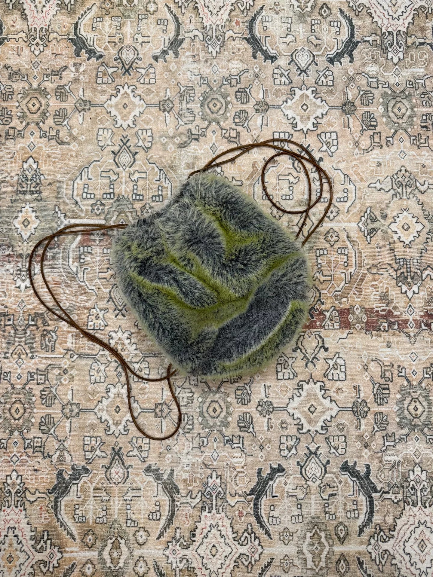 Yohji Yamamoto 96AW Fur Season Iridescent Fur Backpack
