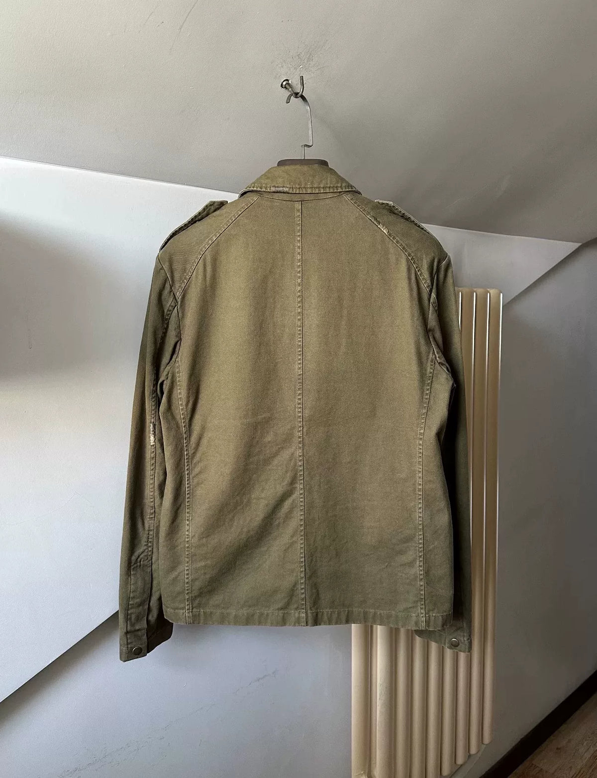 Saint Laurent military hunter jacket by Anthony Vaccarello