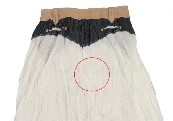 Issey Miyake Vintage Brown Patterned Fringe Skirt