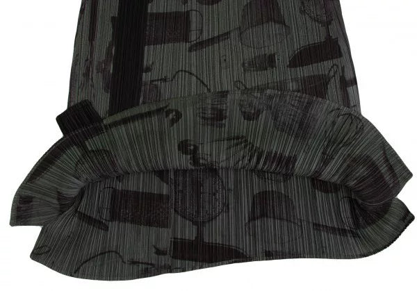 Issey Miyake Vintage Grey Kitchenware Pleated Skirt