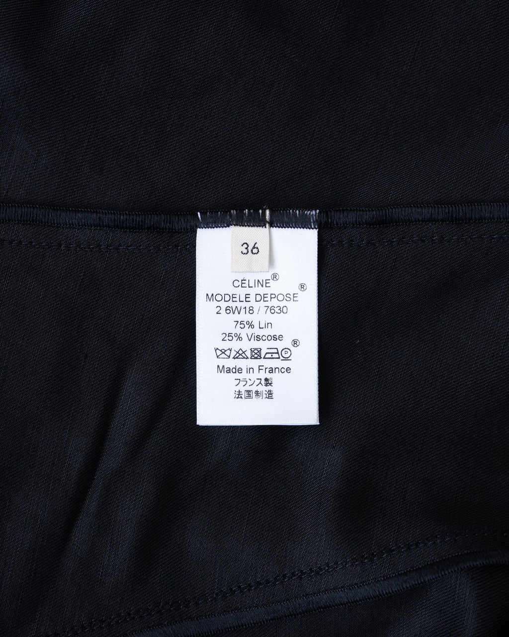 Celine Black Linen Dress