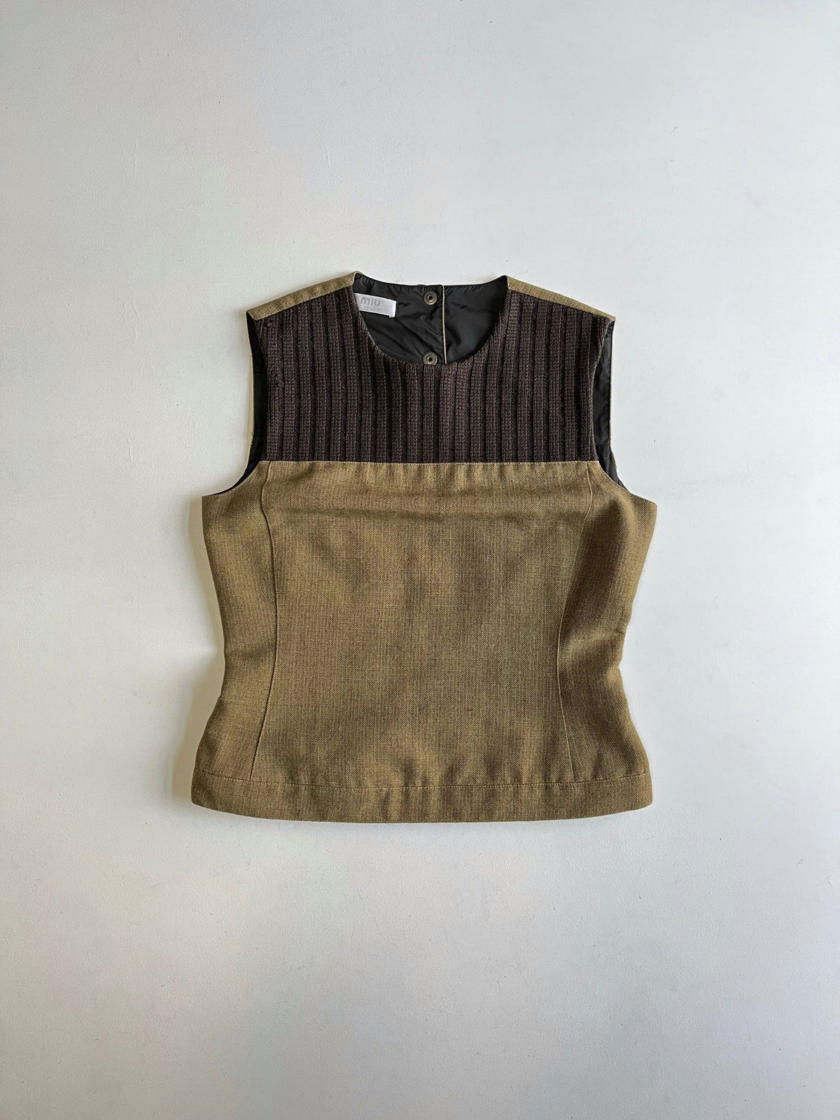 Miu Miu AW99 Wool Patch Vest