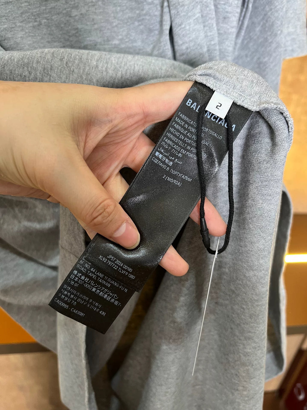 Balenciaga Shawl Short Sleeve Top