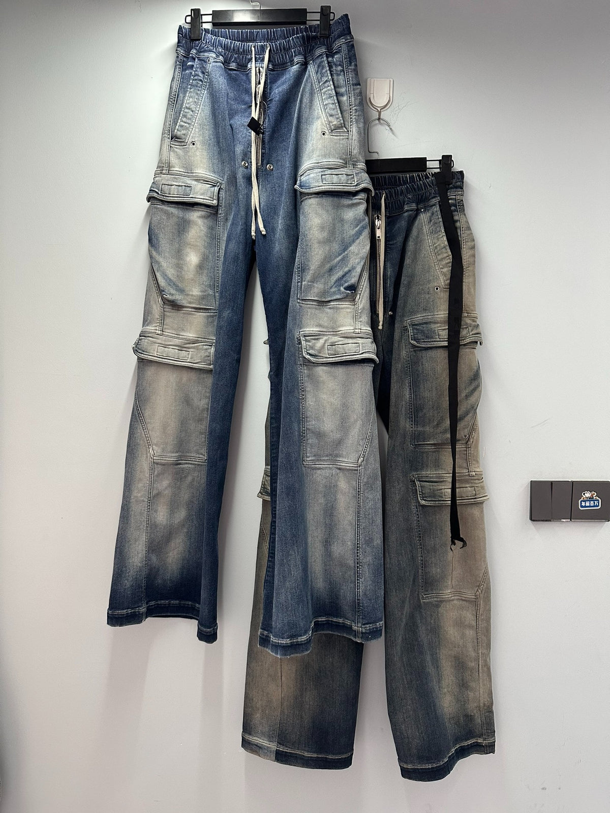 Rick Owens 23SS Bela Cargo Gradient Jeans