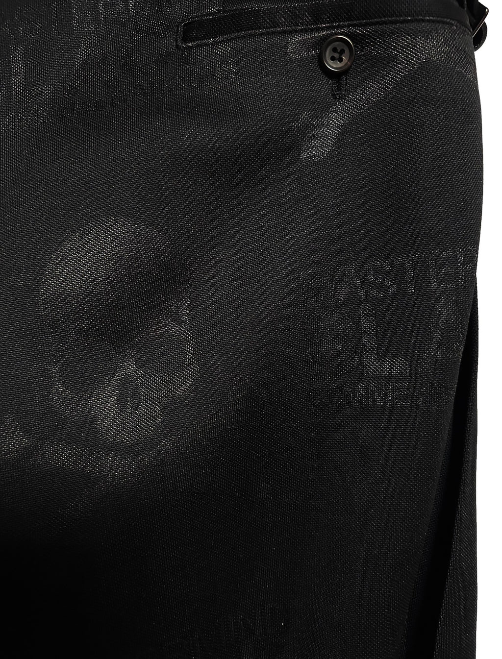 Mastermind Japan x Comme Des Garcons Black Skirt Rhinestone Skull Pants