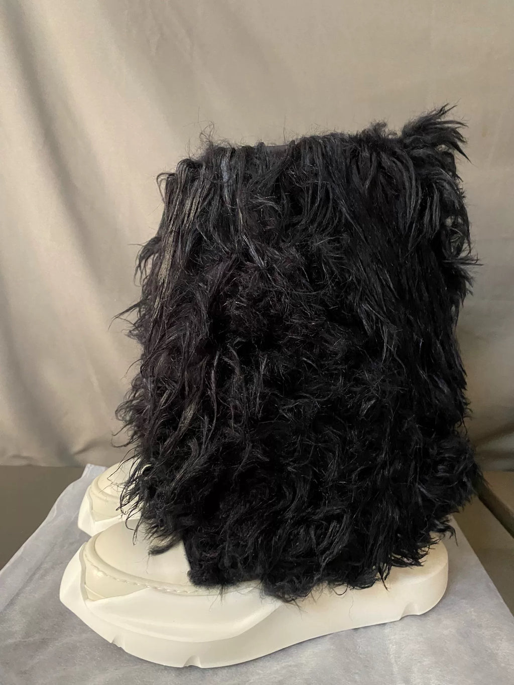 Rick Owens 22FW Platform Fur Boots
