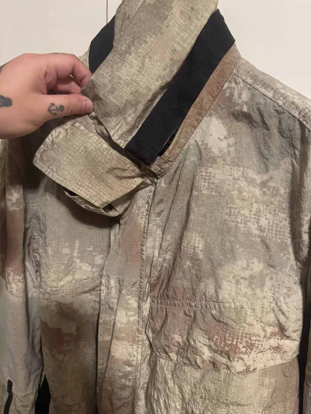 Stone Island Khaki Camo Shell Jacket