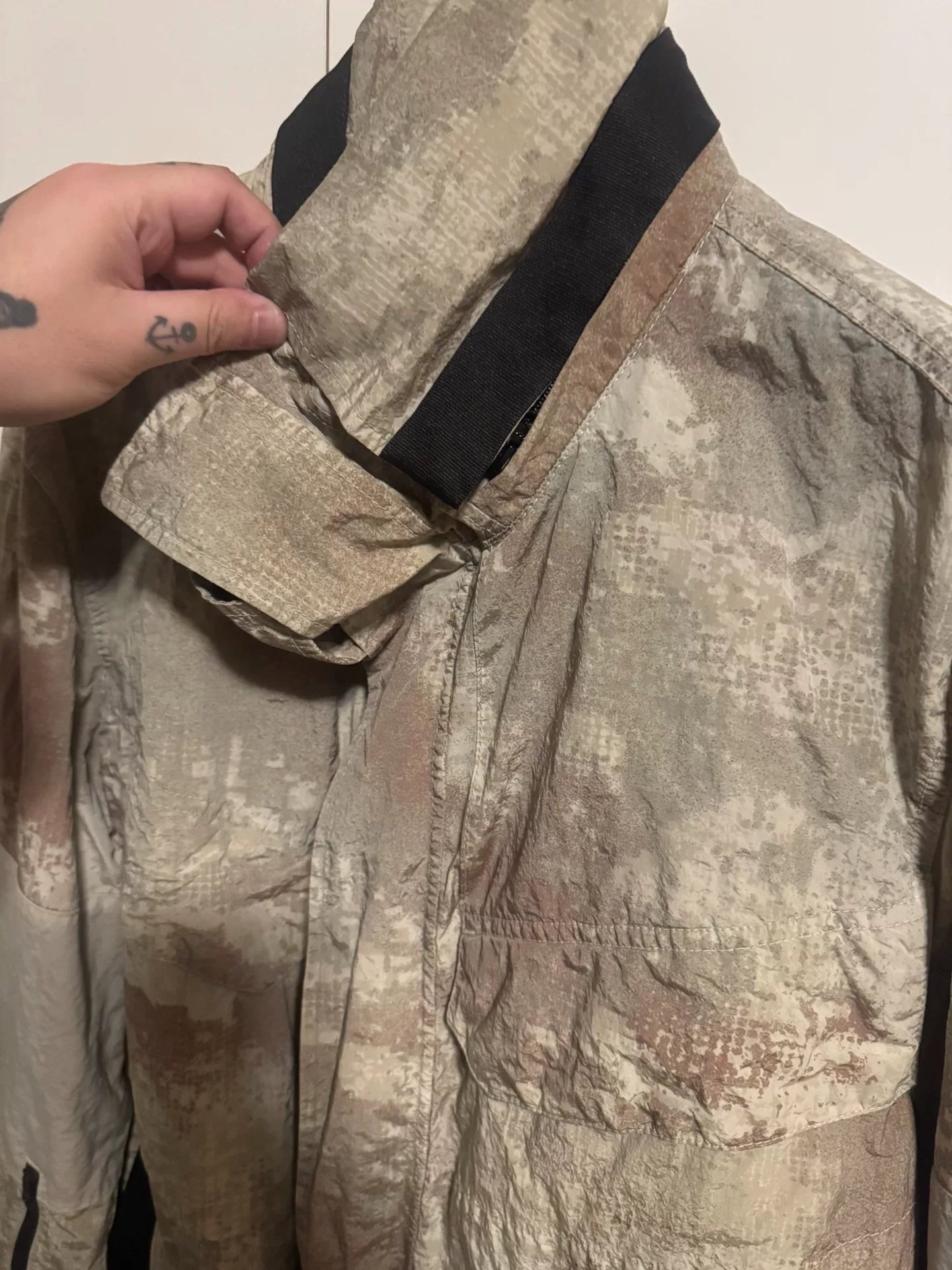 Stone Island Khaki Camo Shell Jacket