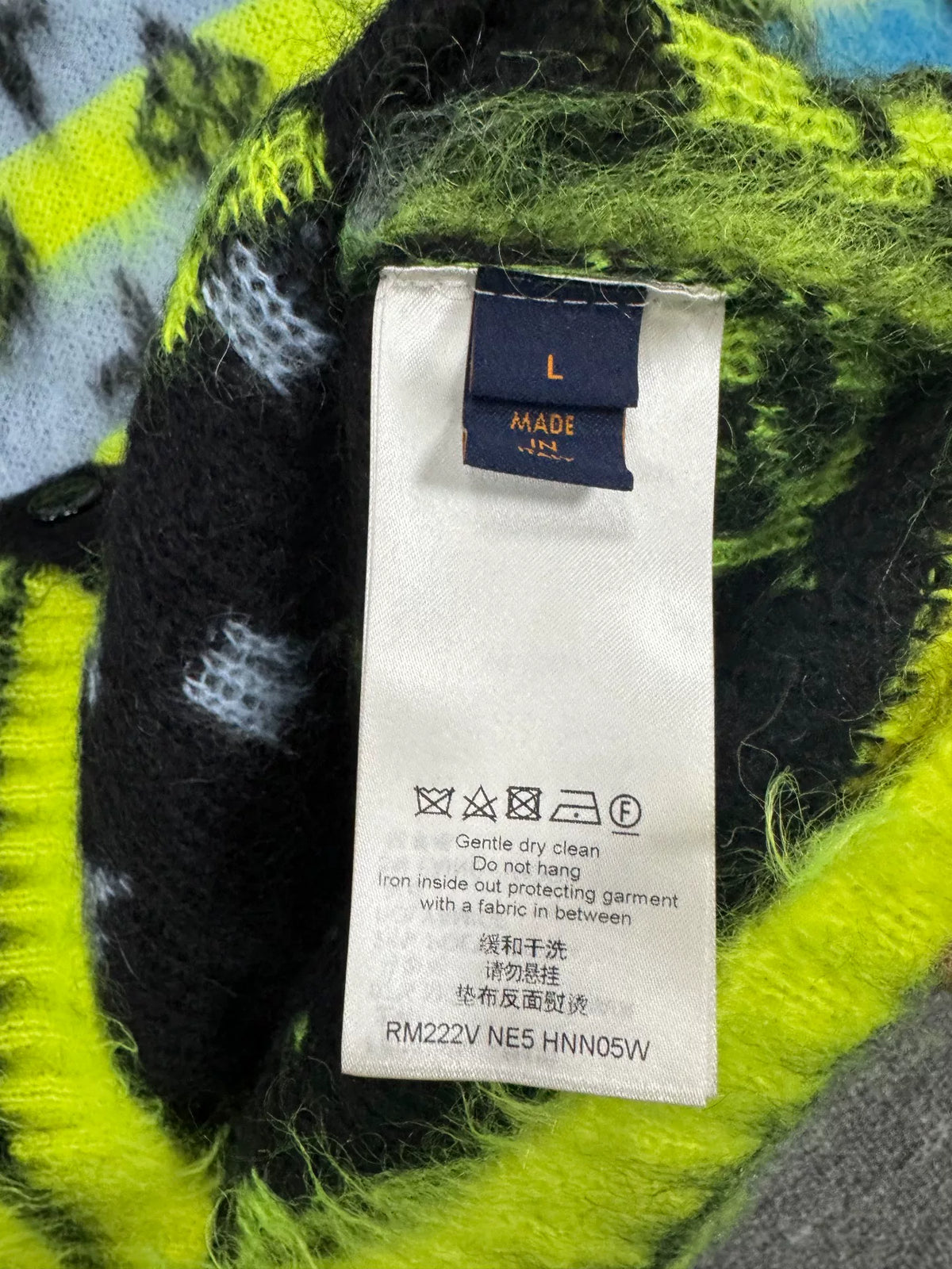 Louis Vuitton Mohair Monogram Cardigan