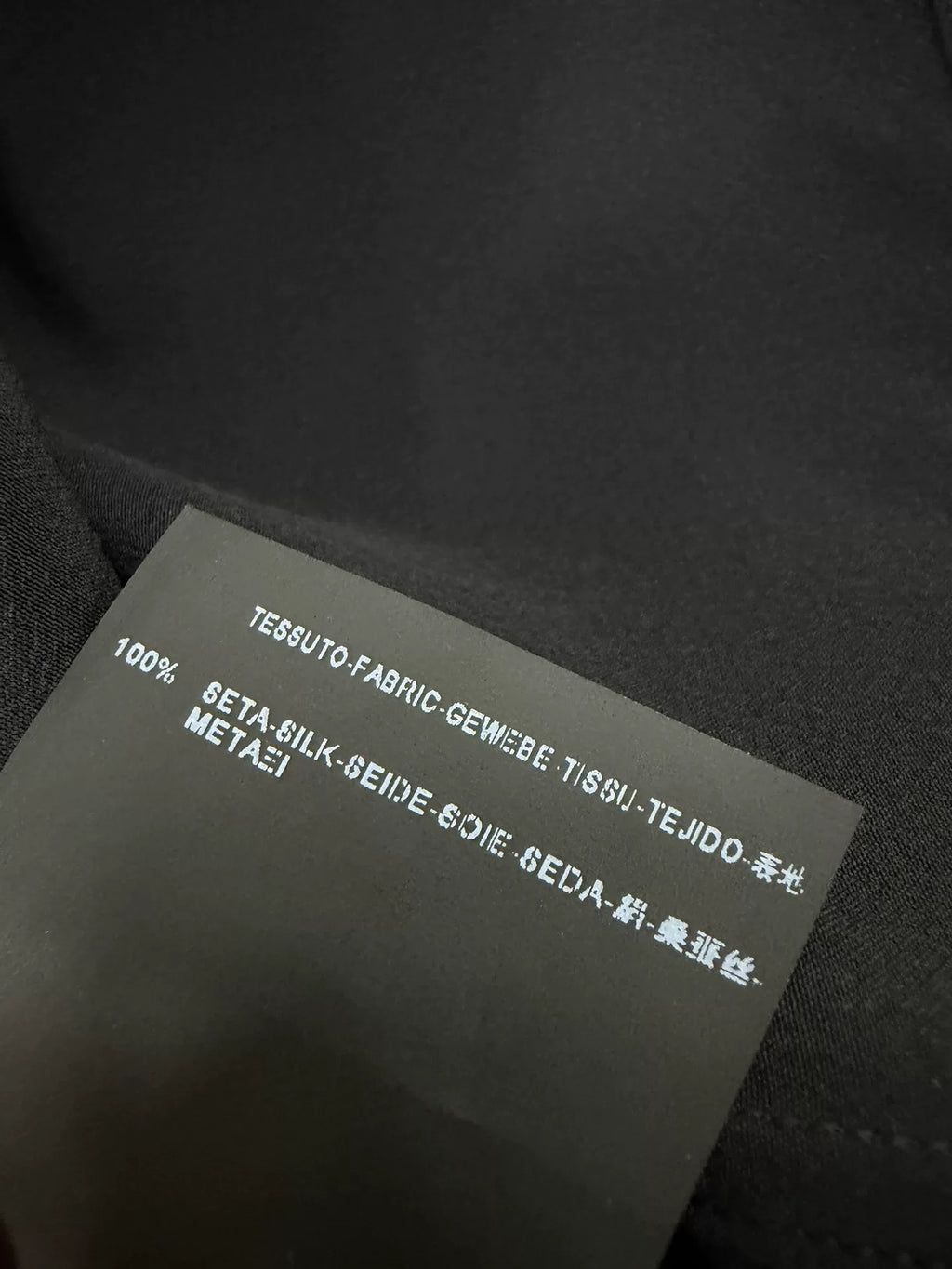Saint Laurent Slp14ss Black Silk Shirt