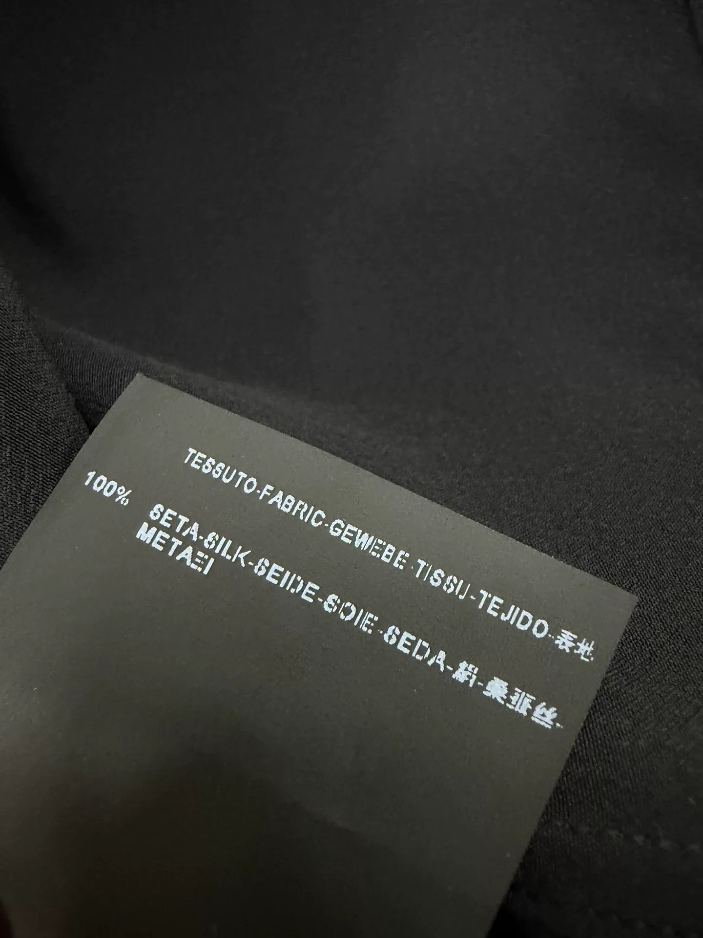 Saint Laurent Slp14ss Black Silk Shirt
