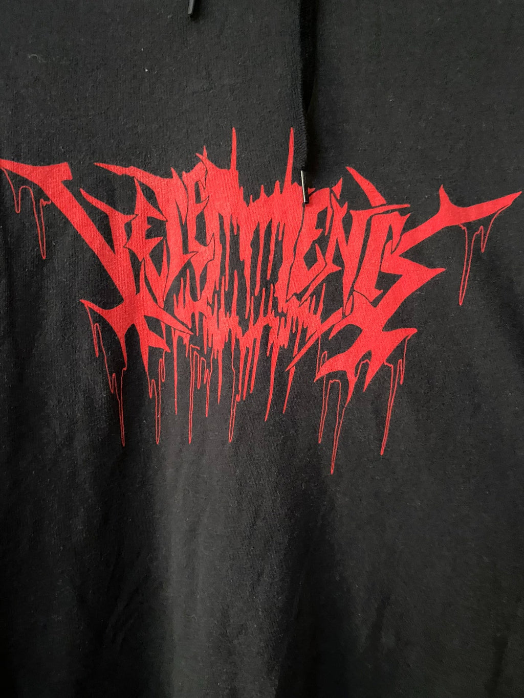 Vetements 18SS Blood-Drop Sanskrit Sweatshirt