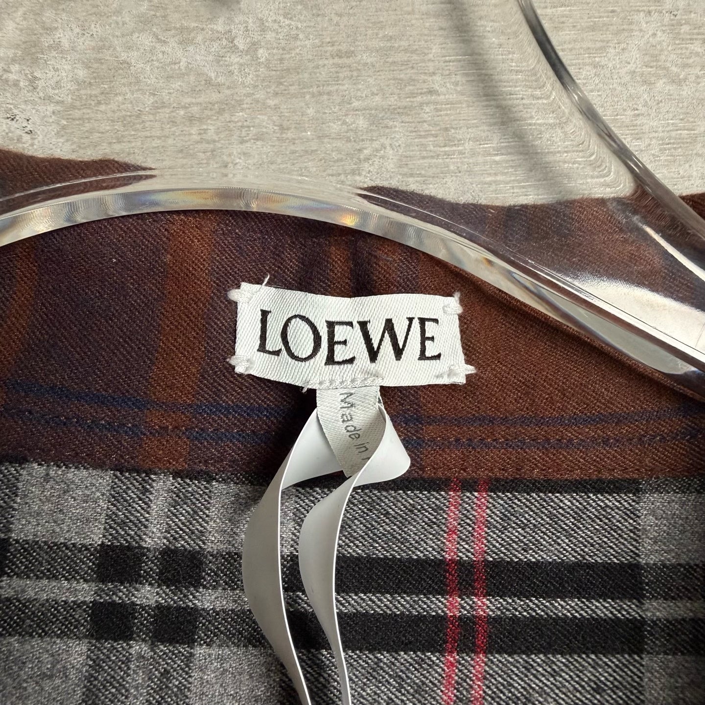 LOEWE Checkered Patchwork Shirt