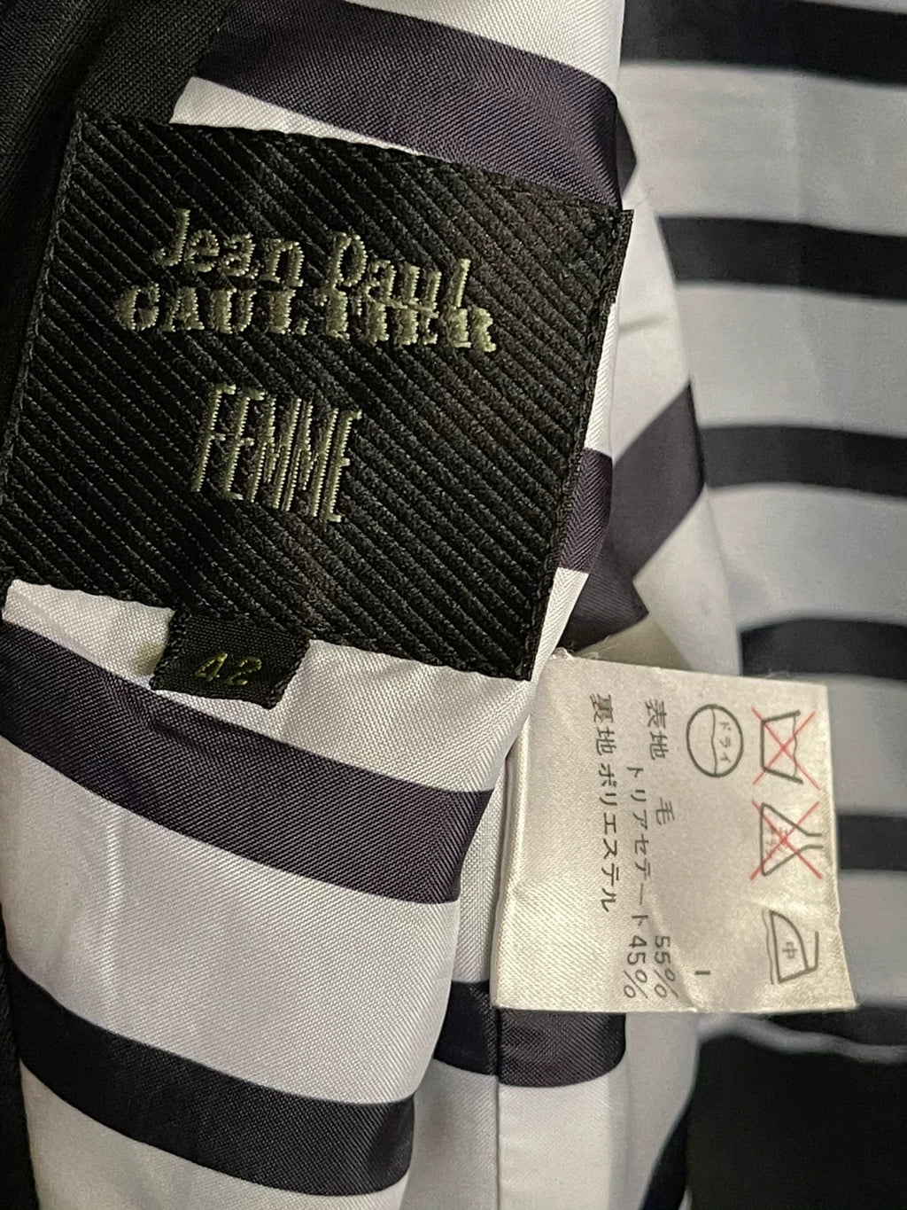 Jean Paul GAULTIER Split Hem Suit Jacket Coat