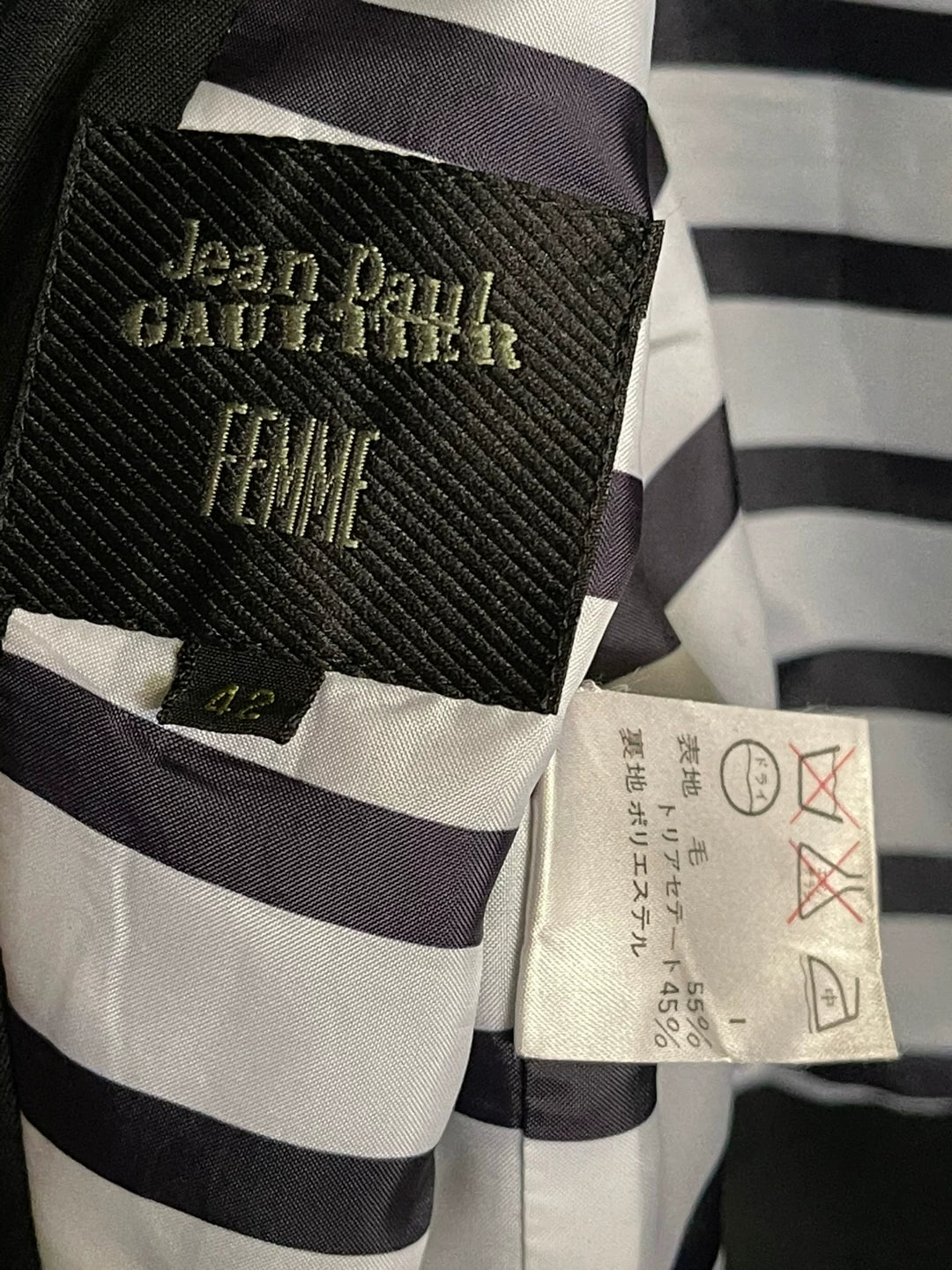 Jean Paul GAULTIER Split Hem Suit Jacket Coat