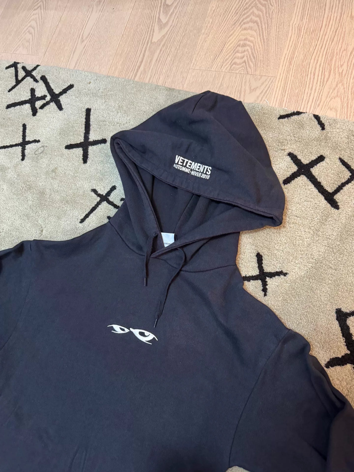 Vetements AW18 Patchwork Hooded Sweater