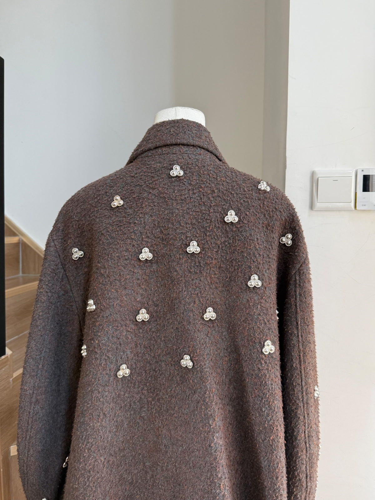 Namacheko Eternal Flower Beaded Collared Coat