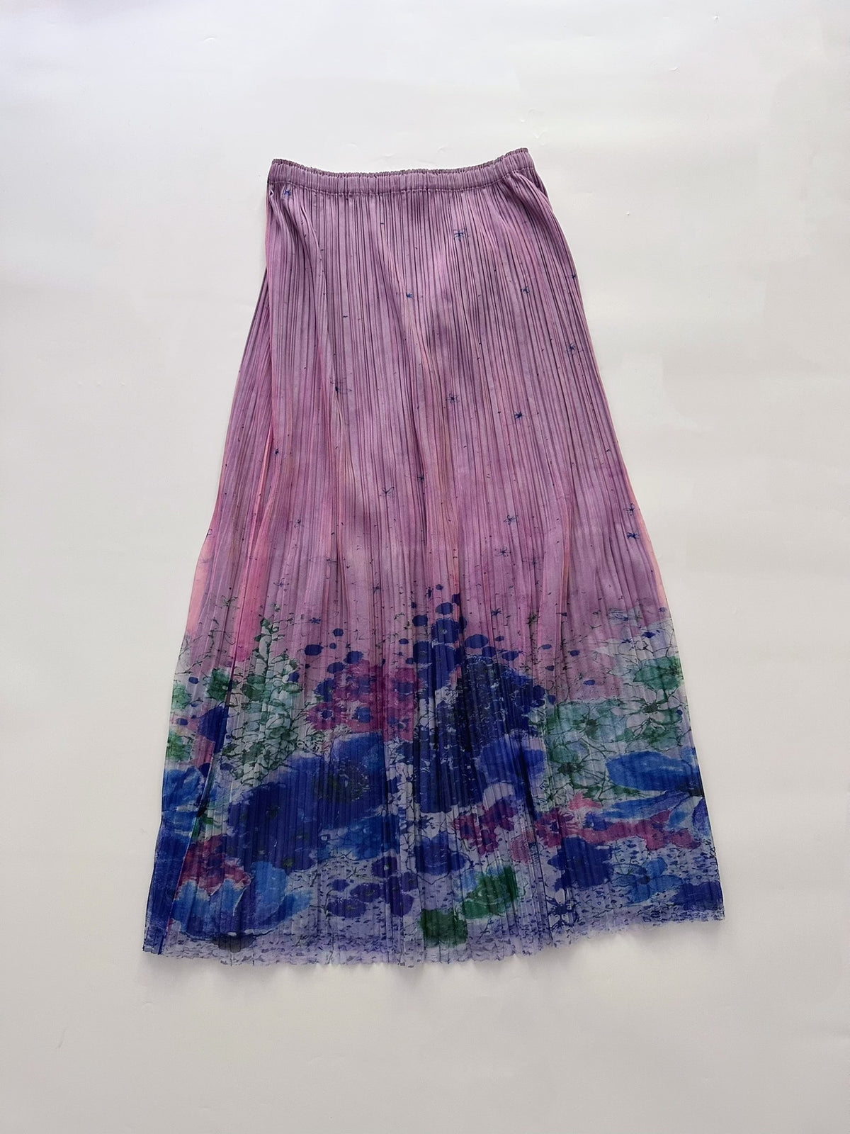 Issey Miyake Midi Purple Skirt