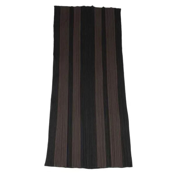 Issey Miyake Vintage Brown Striped Pleated Dress