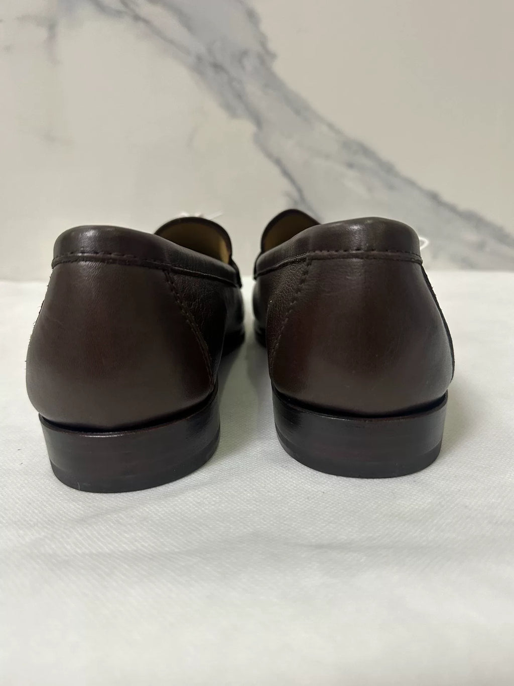 Loewe Brown Classic Slip-On Leather Loafers