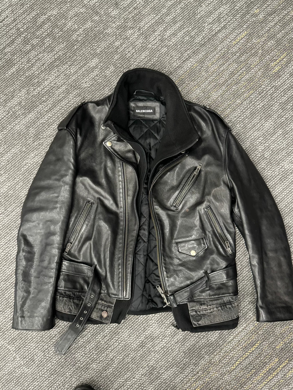 Balenciaga 3-in-1 Leather Jacket